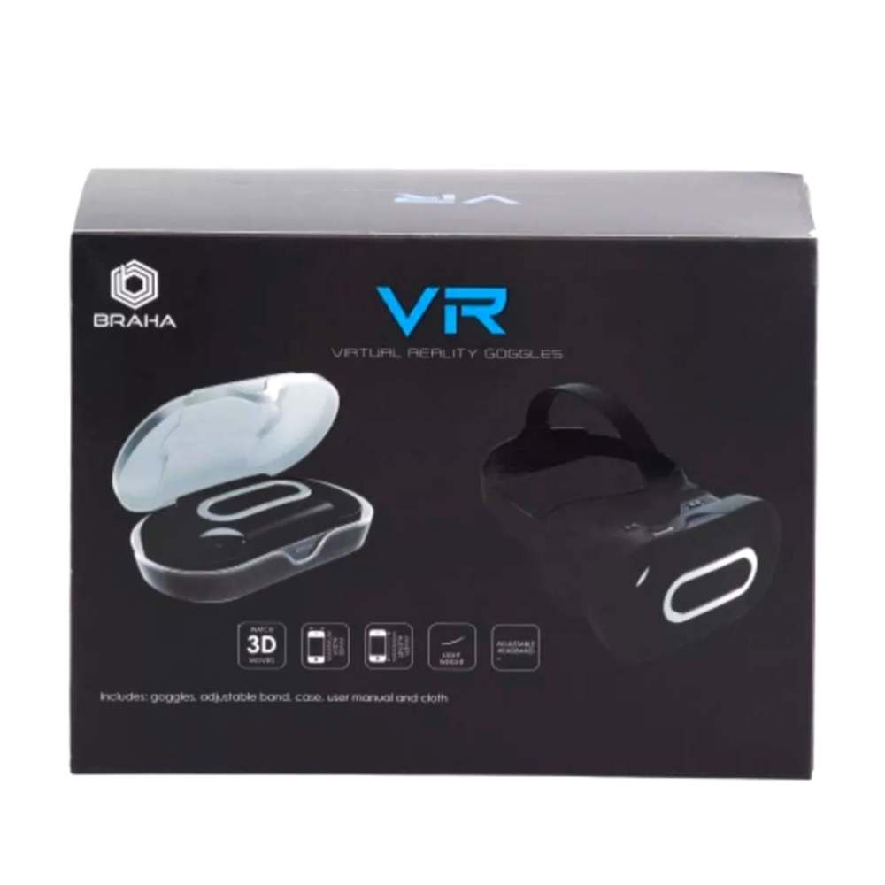 BRAHA Virtual Reality Goggles Black New In Unopened Box 3D